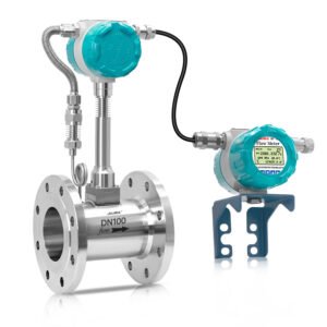 Split vortex flowmeter